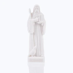 Figurka Św.Benedykta z alabastru 18,5 cm